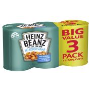 BAKED BEANS NO ADDED SALT 3X220GM