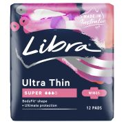 ULTRA THINS WINGS SUPER PADS 12S
