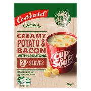 CROUTONS POTATO & BACON CUP-A-SOUP 2 SERVES 50GM