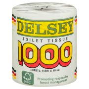 TOILET TISSUE 1 PLY 1000S