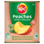 SLICED PEACHES IN NATURAL JUICE 825GM