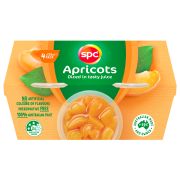 DICED APRICOT FRUIT SNACKS IN JUICE 4X120GM