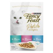 FANCY FEAST PETITE CUISINE TUNA SALMON & COD CAT FOOD 6X50GM