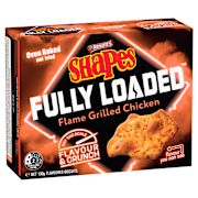 SHAPES SNACKS FULLY LOADED FLAME GRILLED CHICKEN 130GM