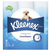 COMPLETE CLEAN WHITE TOILET ROLL 9PK