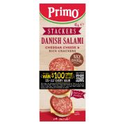 STACKERS SALAMI WITH RICE CRACKERS 45GM