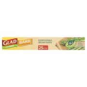 GLAD TO BE GREEN COMPOSTABLE BAKE & COOK PAPER 25M