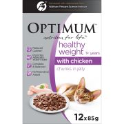 HEALTHY WEIGHT CHUNKS IN JELLY CHICKEN SVMP CAT FOOD 12X85GM