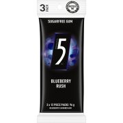 5 BLUEBERRY CHEWING GUM 3 PACK 96GM