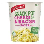 CHEESE & BACON PASTA SNACK POT 70GM