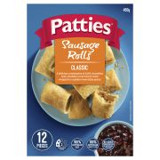 SAUSAGE ROLLS PARTY 12 PACK 450GM