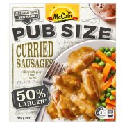MANSIZE CURRIED SAUSAGES 480GM