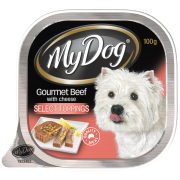 BEEF AND CHEESE DOG FOOD 100GM