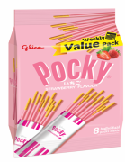 STRAWBERRY POCKY BISCUIT STICK VALUE PACK 168GM