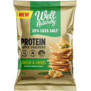 CHEESE & CHIVES PROTEIN SUPER CRACKER 90GM