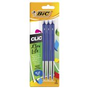 CLIC PEN BLUE BLISTER PACK 3S