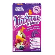 UNICORN RASPBERRY & ORANGE FRUIT SNACKS 136GM