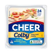 COLBY CHEESE SLICES 500GM