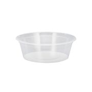 CLEAR ROUND CONTAINER 225ML 100S