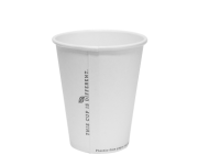 SINGLE WALL PLASTIC FREE PAPER HOT CUP  - 8OZ / 280ML, 50S