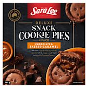 CHOCOLATE & SALTED CARAMEL DELUXE SNACK COOKIE PIES 4PK