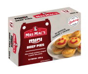 BEEF PARTY PIES 12 PACK 550GM