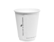 PLASTIC FREE PAPER HOT CUP TWO LID SYSTEM 8OZ 25S