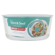 VENT & SEAL GLASS ROUND FOOD STORAGE CONTAINER 1.5L