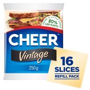 SLICED VINTAGE CHEESE REFILL 250GM