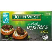 SMOKED OYSTERS IN VEGETABLE OIL 85GM