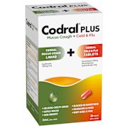 COLD & FLU TABLETS + COUGH MUCUS 150ML 20S