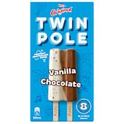 VANILLA & CHOCOLATE TWIN POLE ICE BLOCK 8S