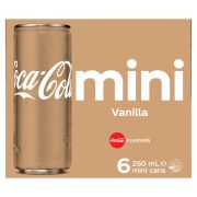VANILLA SOFT DRINK CANS 6X250ML