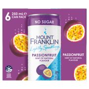 PASSIONFRUIT LIGHTLY SPARKLING WATER 6X250ML
