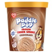 CHOCOLATE THICK SHAKE PADDLE POP ICE CREAM TUB 1L