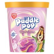 RAINBOW PADDLE POP ICE CREAM TUB 1L