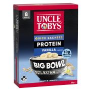 QUICK OATS BIG BOWL VANILLA PROTEIN BREAKFAST CEREAL 8PK