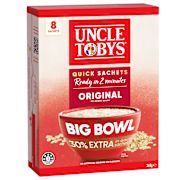 QUICK OATS BIG BOWL ORIGINAL BREAKFAST CEREAL 8PK