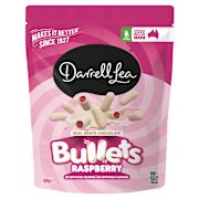 WHITE CHOCOLATE RASPBERRY BULLETS 180GM