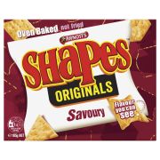 SHAPES SNACKS SAVOURY 185GM