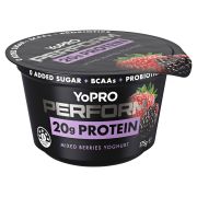 YOPRO PERFORM MIXED BERRY YOGHURT 175GM