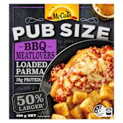 PUB SIZE DINNER BBQ MEATLOVERS LOADED PARMA 480GM