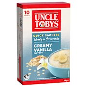 QUICK OATS CREAMY VANILLA BREAKFAST CEREAL 10PK