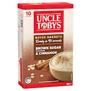 QUICK OATS BROWN SUGAR & CINNAMON BREAKFAST CEREAL 10PK