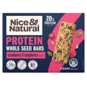 CRANBERRY & RASPBERRY WHOLE SEED PROTEIN BAR 150GM