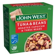 ROASTED CAPSICUM & THREE BEANS TUNA & BEANS 185GM