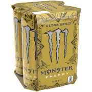 PINEAPPLE ULTRA GOLD ENERGY DRINK 4X500ML