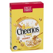 CHEERIOS HONEY WHOLEGRAIN BREAKFAST CEREAL 520GM