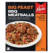 SMOKY BBQ MEATBALLS WITH SPICY RICE 500GM