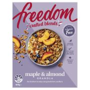 CRAFTED BLENDS MAPLE & ALMOND GRANOLA CEREAL 400GM